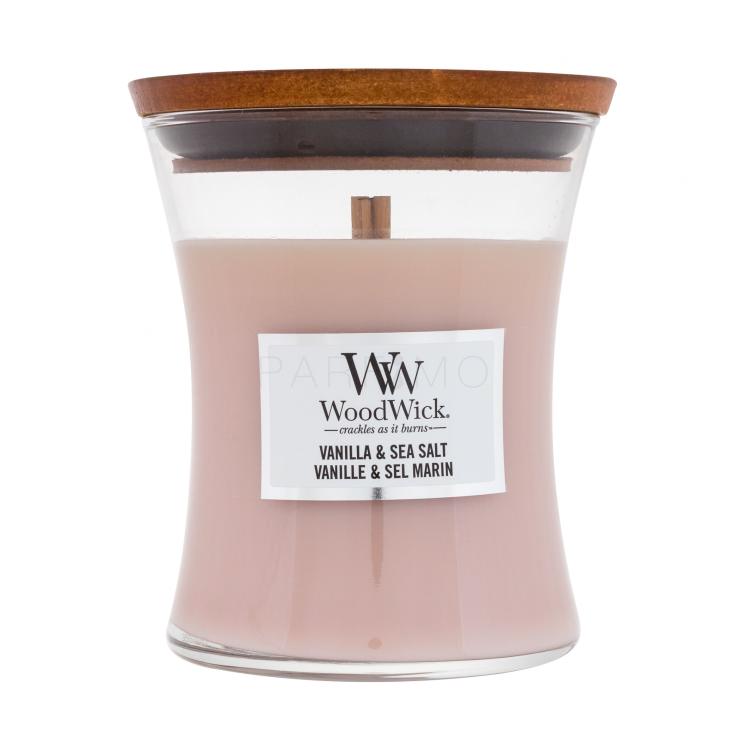 WoodWick Vanilla &amp; Sea Salt Dišeča svečka 275 g