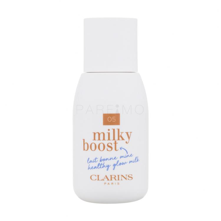 Clarins Milky Boost Puder za ženske 50 ml Odtenek 05 Milky Sandalwood