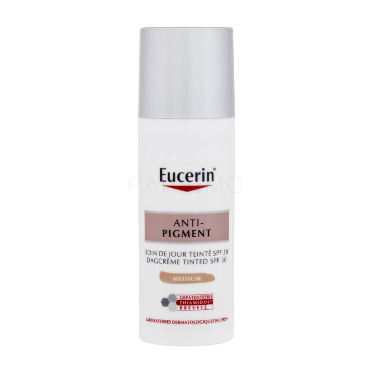 Eucerin Anti-Pigment Tinted Day Cream SPF30 Dnevna krema za obraz za ženske 50 ml Odtenek Medium