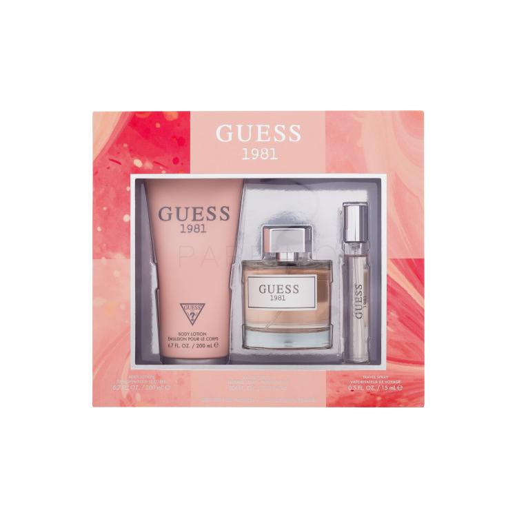 GUESS Guess 1981 Darilni set toaletna voda 100 ml + losjon za telo 200 ml + toaletna voda 15 ml