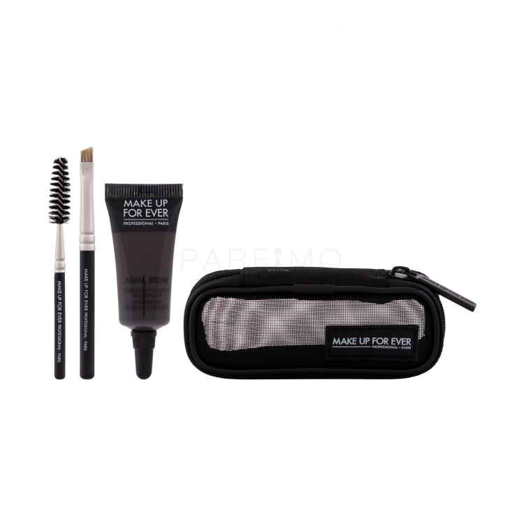 Make Up For Ever Aqua Brow Waterproof Eyebrow Corrector Kit Gel za obrvi za ženske 7 ml Odtenek 40 Brown Black