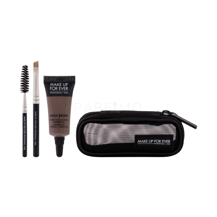 Make Up For Ever Aqua Brow Waterproof Eyebrow Corrector Kit Gel za obrvi za ženske 7 ml Odtenek 25 Ash