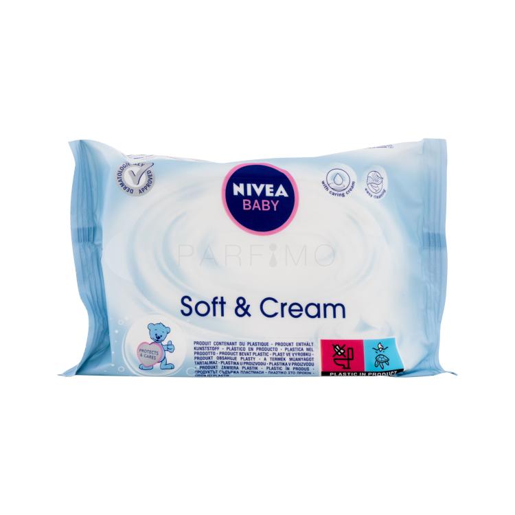 Nivea Baby Soft &amp; Cream Čistilni robčki za otroke 20 kos