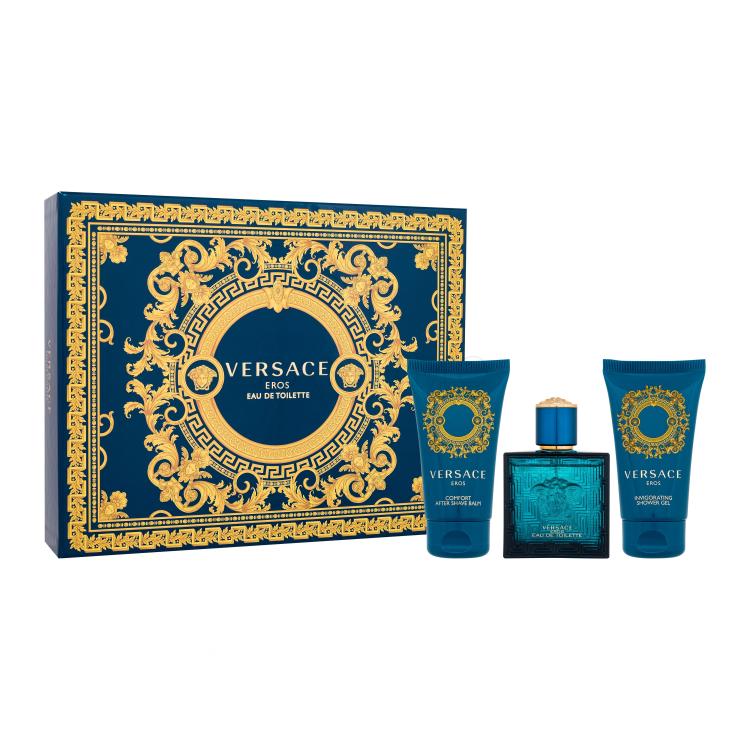 Versace Eros Darilni set toaletna voda 50 ml + gel za prhanje 50 ml +balzam po britju 50 ml