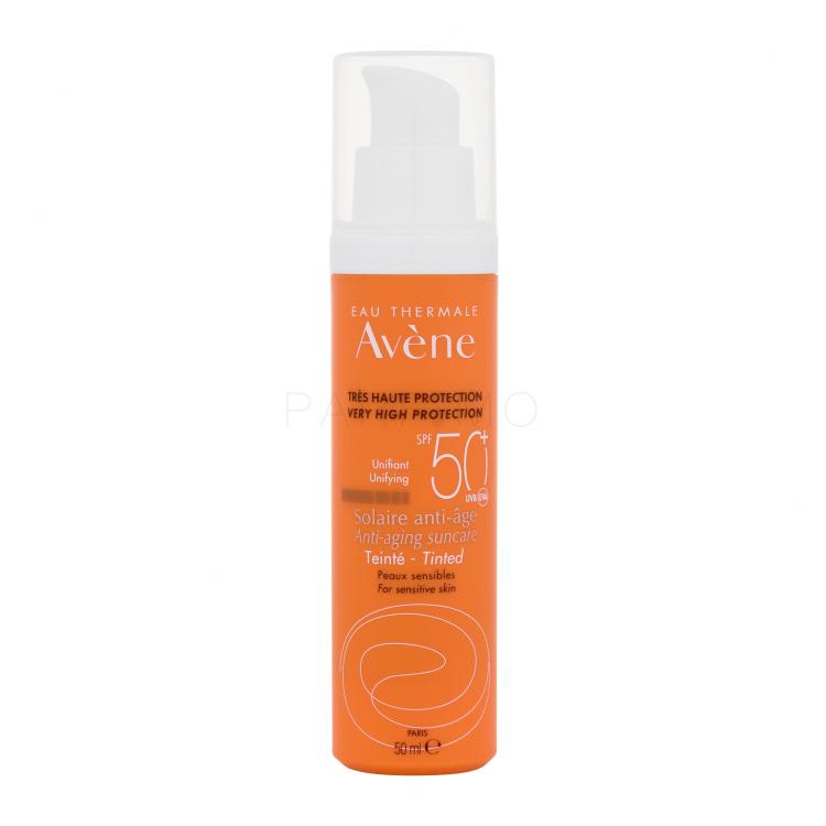 Avene Anti-Age Suncare Tinted SPF50+ Zaščita pred soncem za obraz za ženske 50 ml