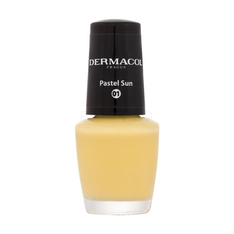 Dermacol Mini Pastel Lak za nohte za ženske 5 ml Odtenek 01 Pastel Sun