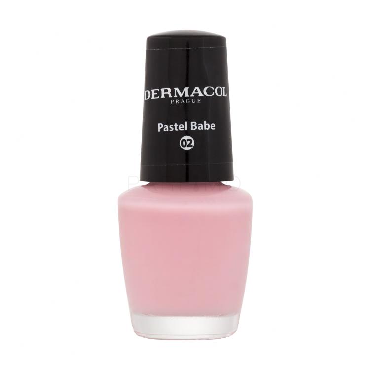 Dermacol Mini Pastel Lak za nohte za ženske 5 ml Odtenek 02 Pastel Babe