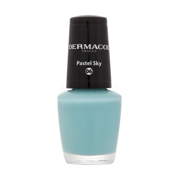 Dermacol Mini Pastel Lak za nohte za ženske 5 ml Odtenek 06 Pastel Sky