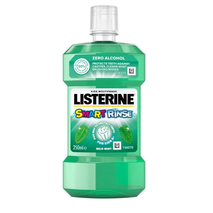 Listerine Smart Rinse Mild Mint Mouthwash Ustna vodica za otroke 250 ml