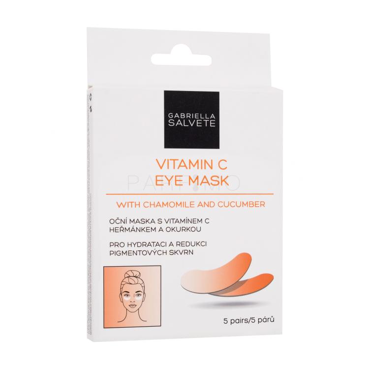 Gabriella Salvete Vitamin C Eye Mask Maska za področje okoli oči za ženske 5 kos