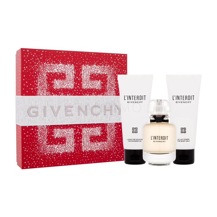 Givenchy L&#039;Interdit Darilni set parfumska voda 50 ml + losjon za telo 75 ml + oljni gel za prhanje 75 ml