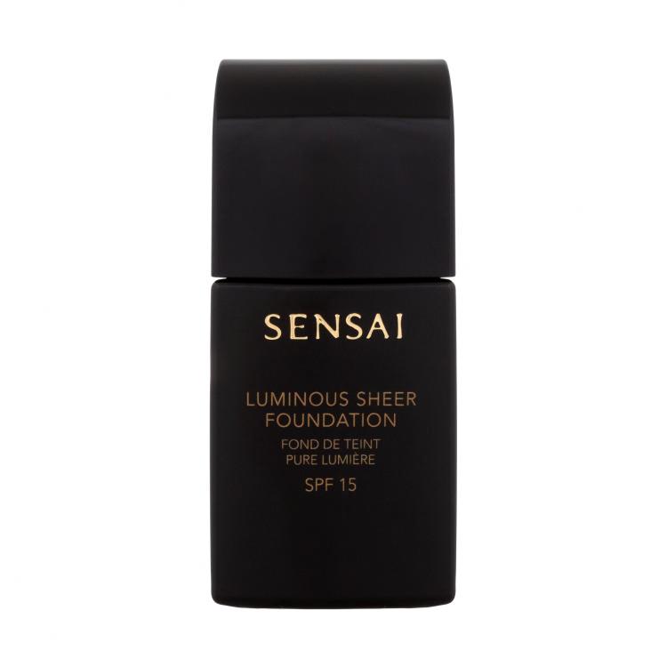 Sensai Luminous Sheer Foundation SPF15 Puder za ženske 30 ml Odtenek LS204 Honey Beige poškodovana škatla