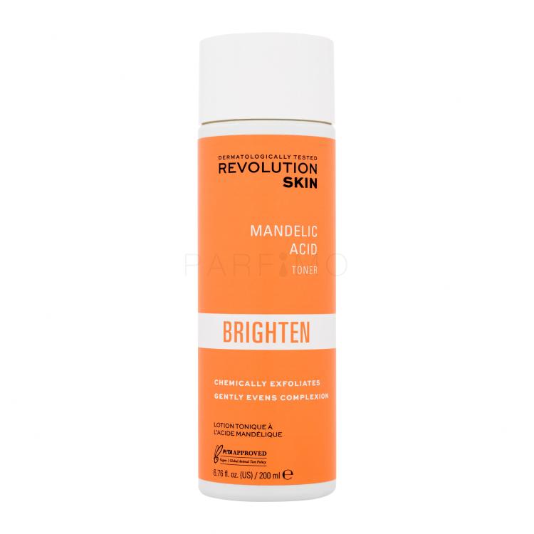 Revolution Skincare Brighten Mandelic Acid Toner Losjon in sprej za obraz za ženske 200 ml