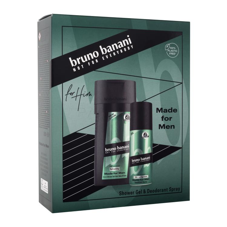 Bruno Banani Made For Men Darilni set deodorant 150 ml + gel za prhanje 250 ml