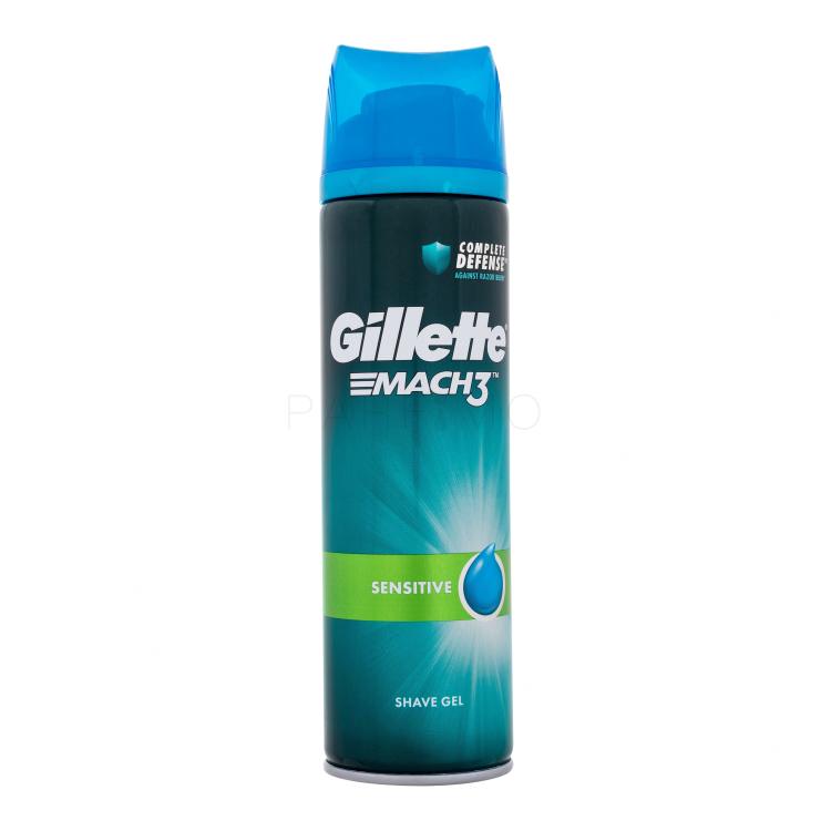 Gillette Mach3 Sensitive Shave Gel Gel za britje za moške 200 ml
