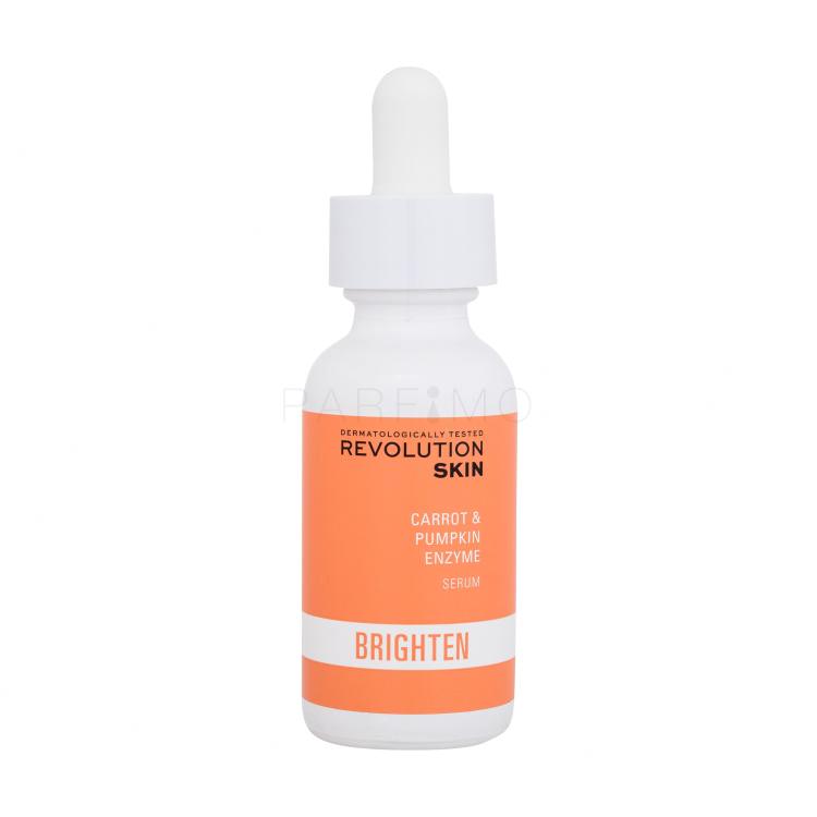 Revolution Skincare Brighten Carrot &amp; Pumpkin Enzyme Serum Serum za obraz za ženske 30 ml