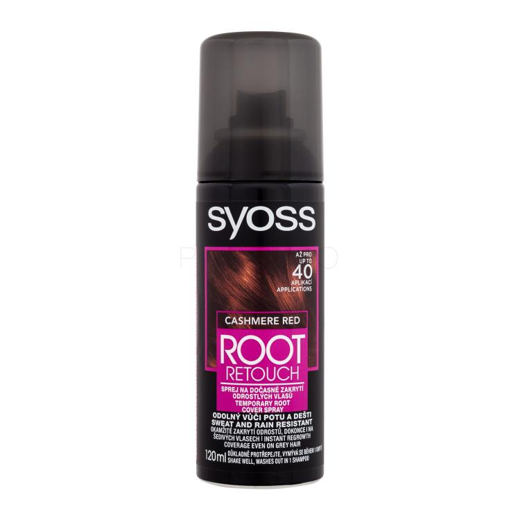 Syoss Root Retoucher Temporary Root Cover Spray Barva za lase za ženske 120 ml Odtenek Cashmere Red