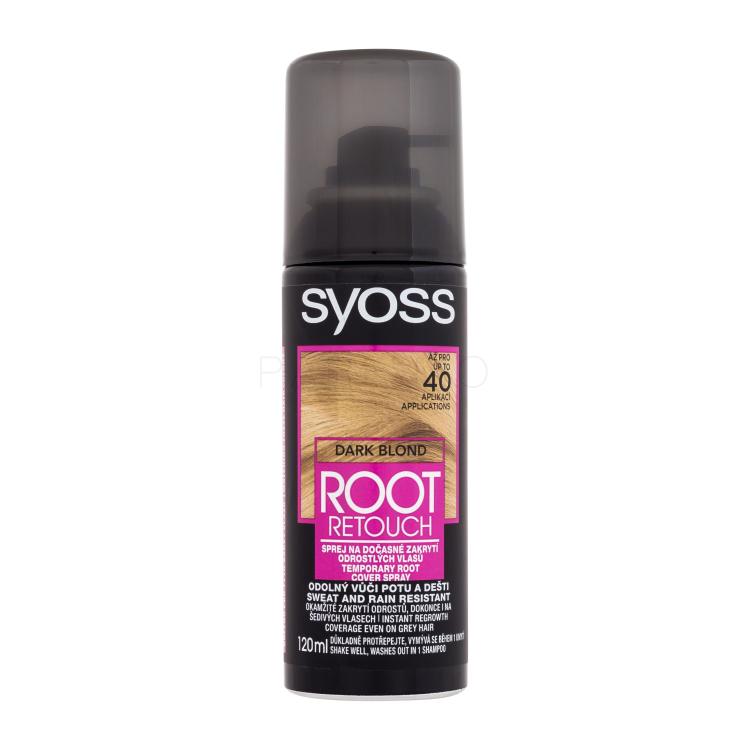 Syoss Root Retoucher Temporary Root Cover Spray Barva za lase za ženske 120 ml Odtenek Dark Blond