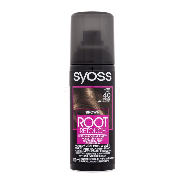 Syoss Root Retoucher Temporary Root Cover Spray Barva za lase za ženske 120 ml Odtenek Brown