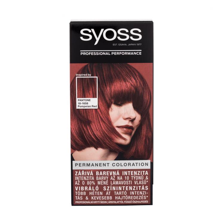 Syoss Permanent Coloration Barva za lase za ženske 50 ml Odtenek 5-72 Pompeian Red