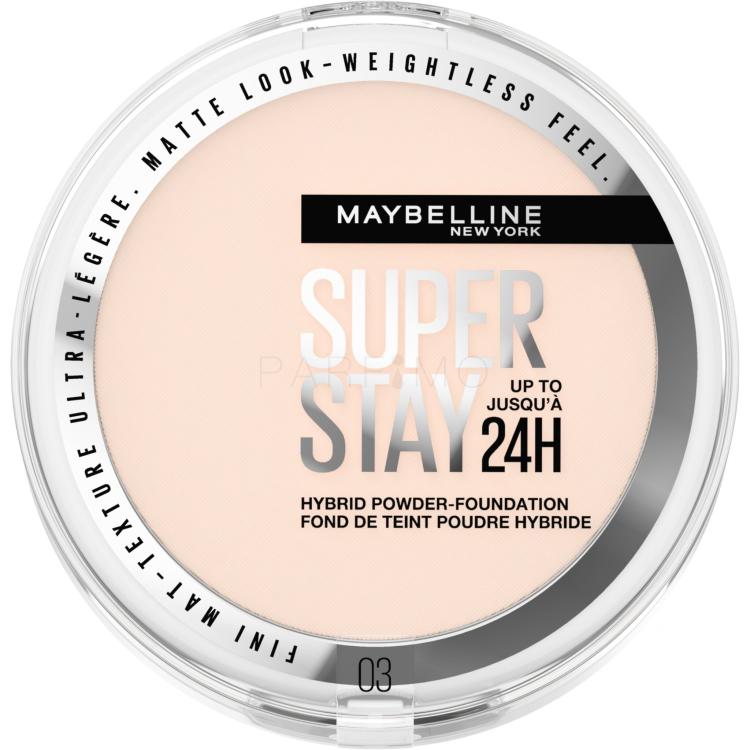 Maybelline Superstay 24H Hybrid Powder-Foundation Puder za ženske 9 g Odtenek 03