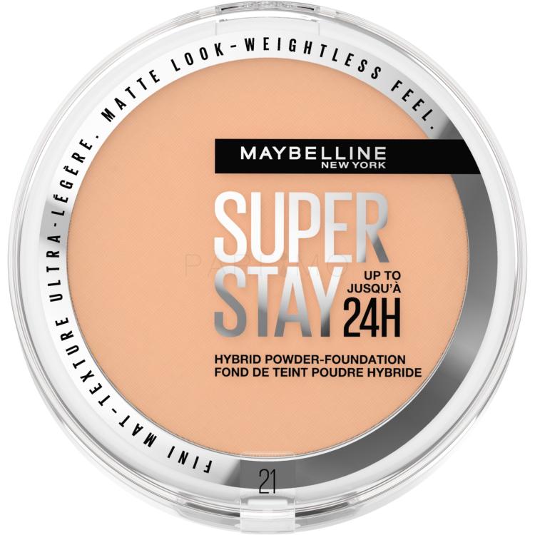 Maybelline Superstay 24H Hybrid Powder-Foundation Puder za ženske 9 g Odtenek 21