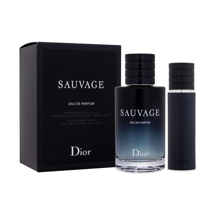 Christian Dior Sauvage Darilni set parfumska voda 100 ml + parfumska voda 10 ml za ponovno polnjenje