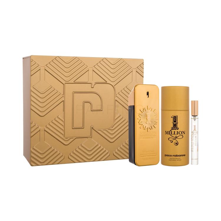 Paco Rabanne 1 Million Darilni set parfum 100 ml + deodorant 150 ml + parfum 10 ml