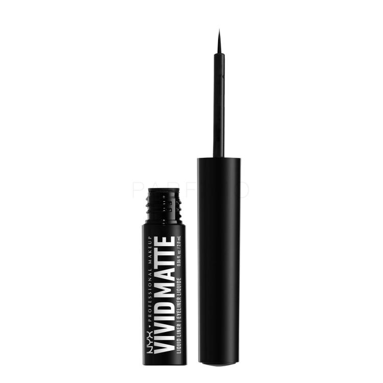 NYX Professional Makeup Vivid Matte Črtalo za oči za ženske 2 ml Odtenek 01 Black