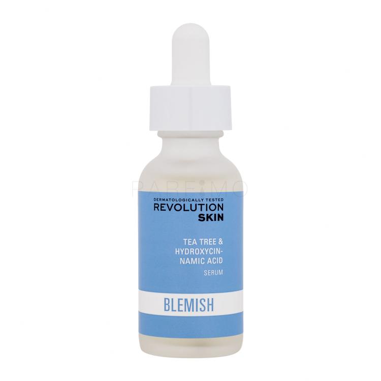Revolution Skincare Blemish Tea Tree &amp; Hydroxycinnamic Acid Serum Serum za obraz za ženske 30 ml