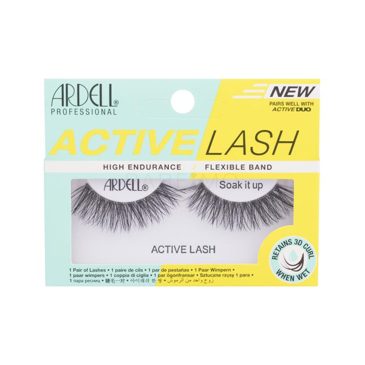 Ardell Active Lash Soak It Up Umetne trepalnice za ženske 1 kos Odtenek Black