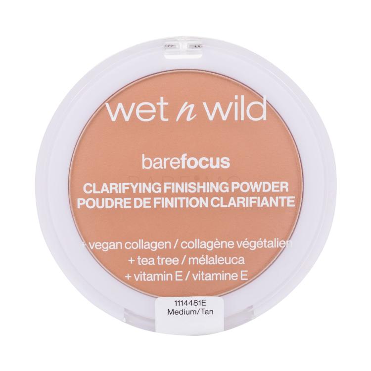 Wet n Wild Bare Focus Clarifying Finishing Powder Puder v prahu za ženske 6 g Odtenek Medium-Tan