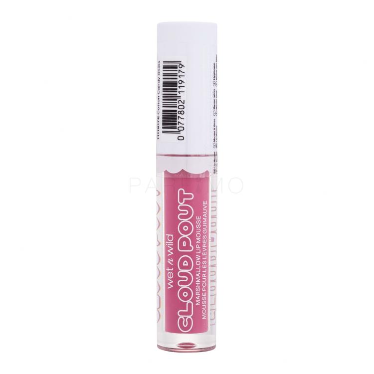 Wet n Wild Cloud Pout Marshmallow Lip Mousse Šminka za ženske 3 ml Odtenek Cotton Candy Skies