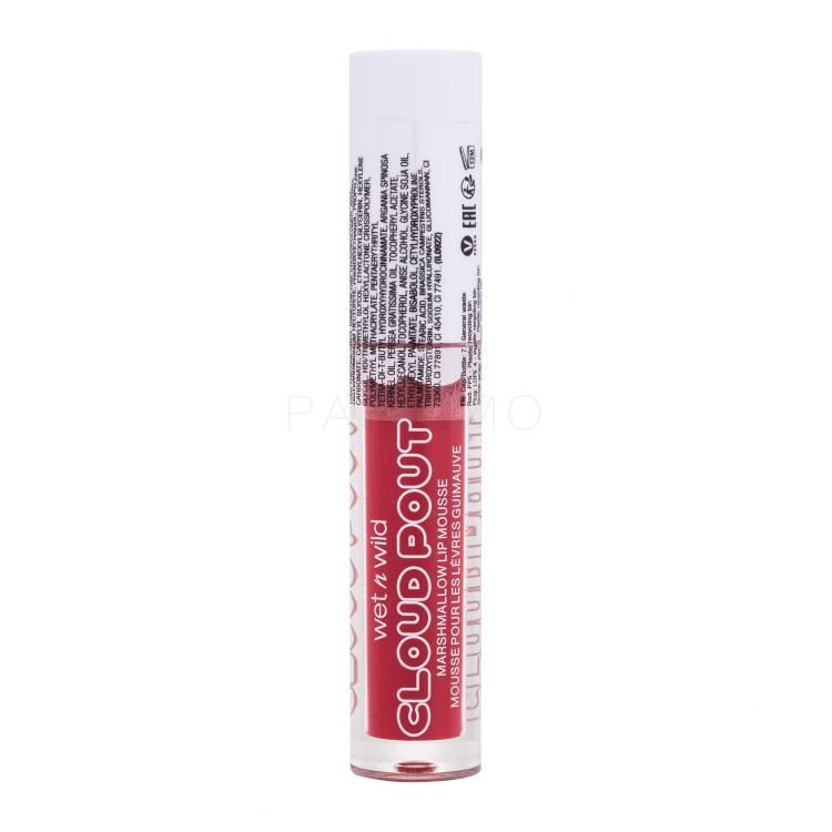 Wet n Wild Cloud Pout Marshmallow Lip Mousse Šminka za ženske 3 ml Odtenek Fluff You