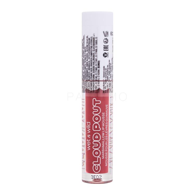 Wet n Wild Cloud Pout Marshmallow Lip Mousse Šminka za ženske 3 ml Odtenek Marshmallow Madness