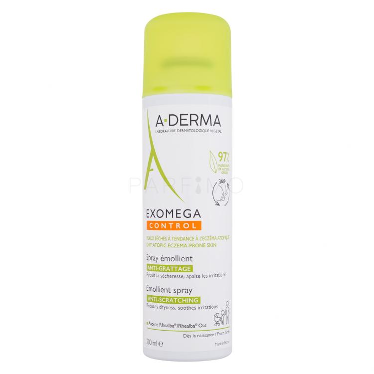 A-Derma Exomega Control Emollient Spray Losjon in sprej za obraz 200 ml