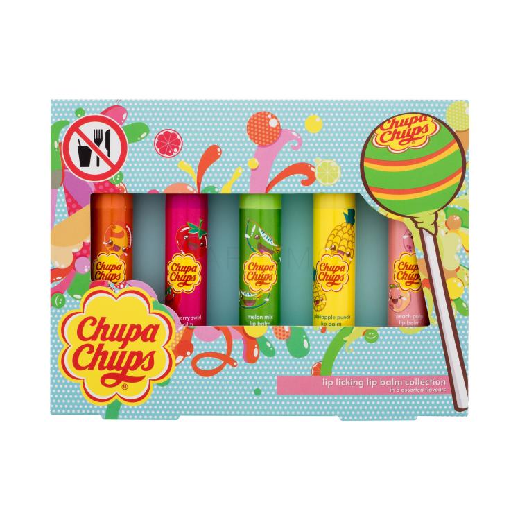 Chupa Chups Lip Balm Lip Licking Collection Darilni set balzam za ustnice 5 x 4 g