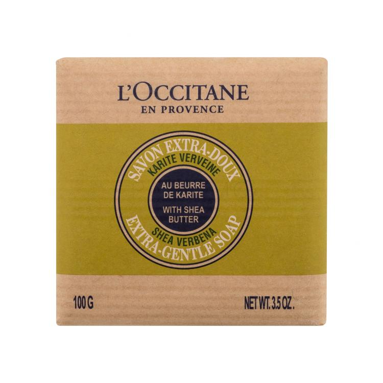L&#039;Occitane Shea Butter Verbena Extra-Gentle Soap Trdo milo za ženske 100 g