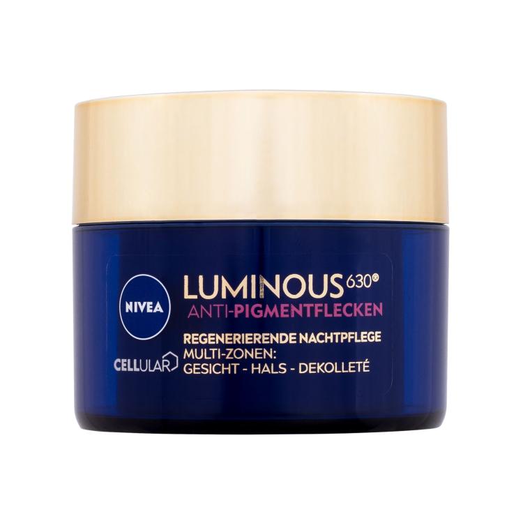 Nivea Luminous 630 Antispot Night Complexion Repair Nočna krema za obraz za ženske 50 ml