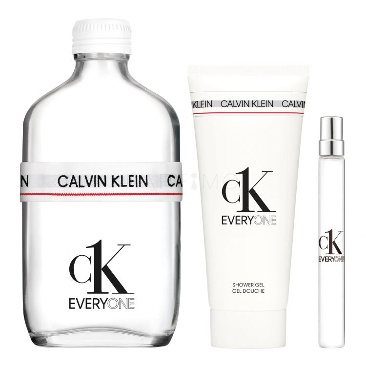 Calvin Klein CK Everyone Darilni set toaletna voda 200 ml + toaletna voda 10 ml + gel za prhanje 100 ml