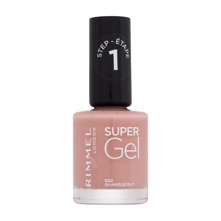 Rimmel London Super Gel STEP1 Lak za nohte za ženske 12 ml Odtenek 022  Shamelessly