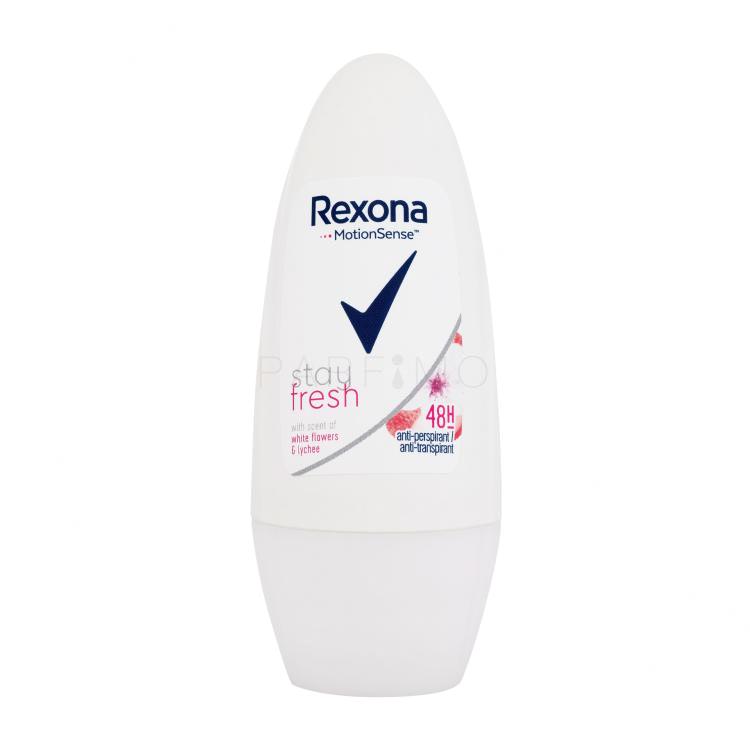 Rexona MotionSense Stay Fresh White Flowers &amp; Lychee Antiperspirant za ženske 50 ml