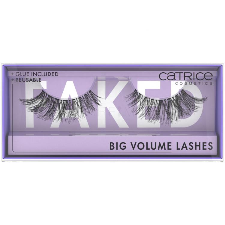 Catrice Faked Big Volume Lashes Umetne trepalnice za ženske 1 kos Odtenek Black