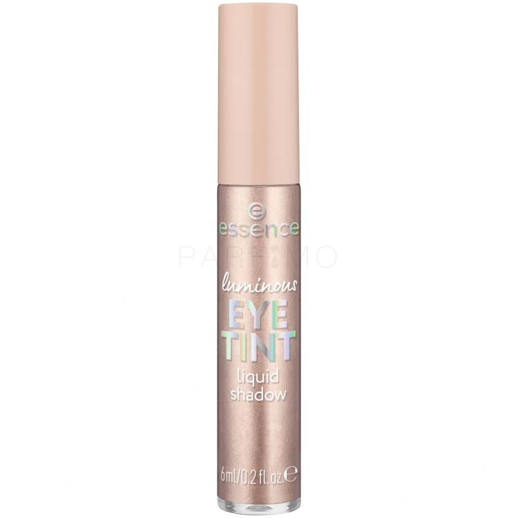 Essence Luminous Eye Tint Liquid Shadow Senčilo za oči za ženske 6 ml Odtenek 03 Shimmering Taupe