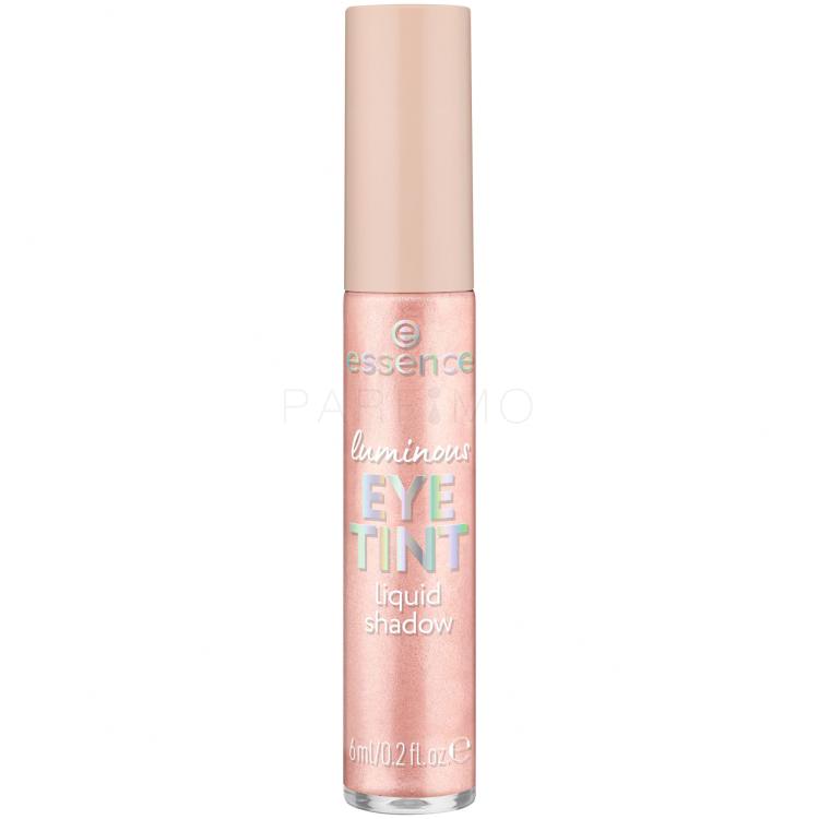 Essence Luminous Eye Tint Liquid Shadow Senčilo za oči za ženske 6 ml Odtenek 01 Dazzling Rose