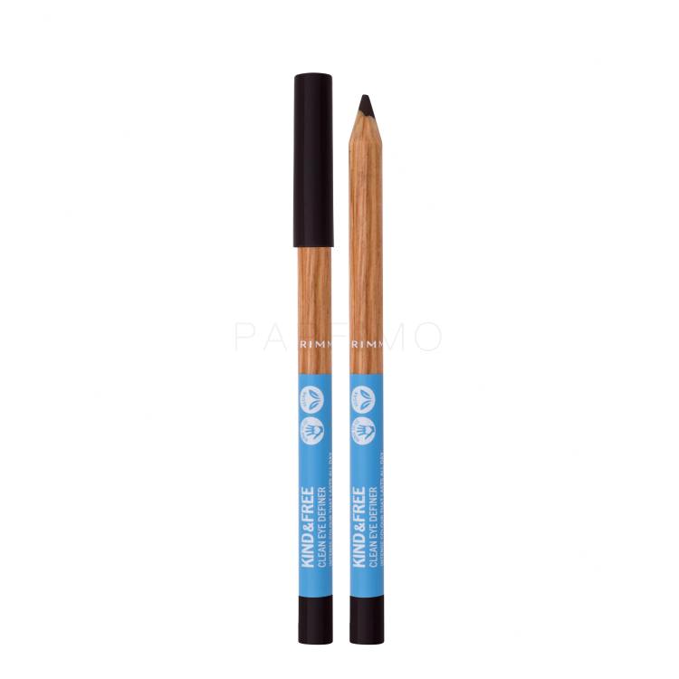 Rimmel London Kind &amp; Free Clean Eye Definer Svinčnik za oči za ženske 1,1 g Odtenek 002 Pecan