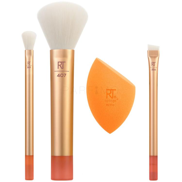 Real Techniques Midi Moment Brush + Sponge Set Čopič za ličenje za ženske Set