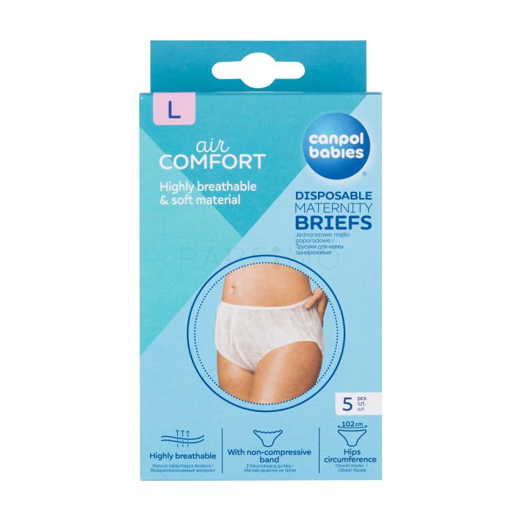Canpol babies Air Comfort Disposable Maternity Briefs L Poporodne hlačke za ženske 5 kos