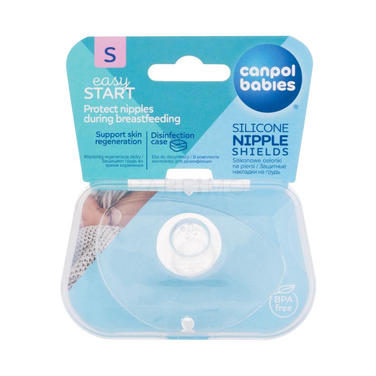 Canpol babies Easy Start Silicone Nipple Shields S Prsne blazinice za ženske 2 kos