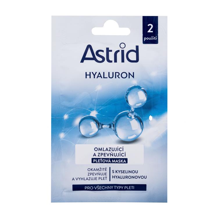 Astrid Hyaluron Rejuvenating And Firming Facial Mask Maska za obraz za ženske 2x8 ml